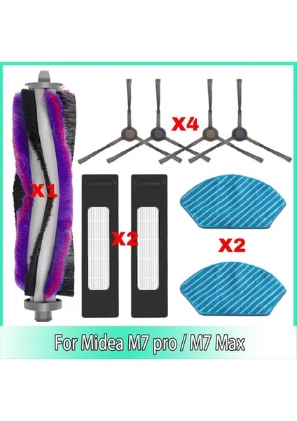 Ana Yan Fırça Filtresi Bezleri Bez Midea Için M7 Pro / M7 Max Fakir Elektrikli Süpürge Rs 770 Robotlu Süpürge Aksesuarları Değiştirme (Yurt Dışından) fiyatları