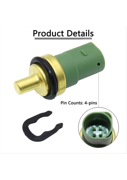 Volkswagen Passat Golf Için Audi Otomobil Motoru Soğutucu Sıcaklık Sensörü Anahtarı Veya Pigtail Konnektörü 059919501A 10 Pcs (Yurt Dışından) modelleri