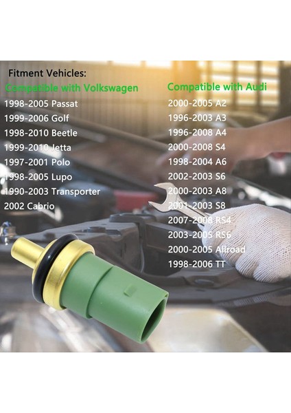 Volkswagen Passat Golf Için Audi Otomobil Motoru Soğutucu Sıcaklık Sensörü Anahtarı Veya Pigtail Konnektörü 059919501A 10 Pcs (Yurt Dışından) fırsatları