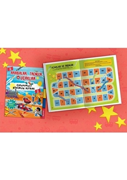 Arabalar, Trenler ve Uçaklar Çıkartmalı Etkinlik Kitabı 2 Anonim Yazar Ciltsiz 40 Sayfa fiyatları