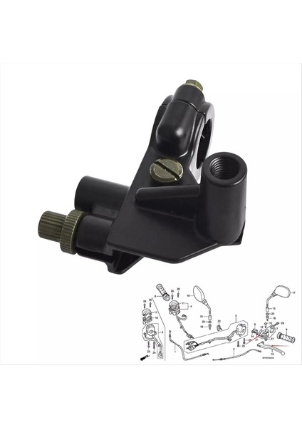 Honda CBR125 R Için Debriyaj Kolu JC34 JC39 JC50 04-16 53172KPP860 53172-KPP-860 (Yurt Dışından) modelleri