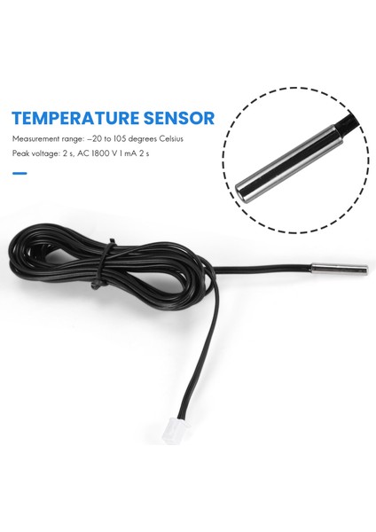 2 M Ntc Termistör Sıcaklık Sensörü Su Geçirmez Prob Teli 10 K% 3950 Siyah (Yurt Dışından) fırsatları