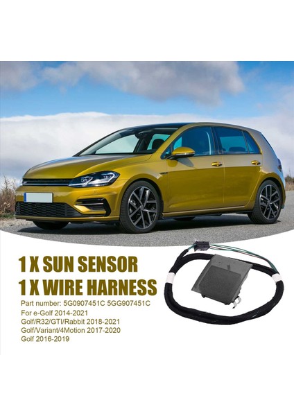 Araç Klima Kontrol Ünitesi Vw Golf 7 Golf 7 Golf 7 5 5G0907451C Için Tel Kablo Demeti ile Güneş Sensörü (Yurt Dışından) fırsatları