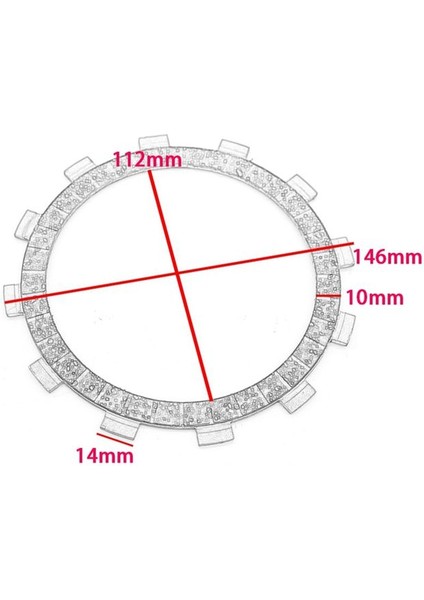 Yamaha Için Motosiklet Debriyaj Sürtünme Plakası Basınç Plakası ve Çelik Plaka Kiti XJR400 XJ400 XJ600 (Yurt Dışından)