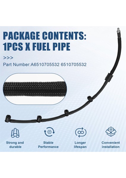 Mercedes-Benz Için Yeni Sızıntı Yağ Hattı Yakıt Borusu Seti W166 A6510705532 (Yurt Dışından) fırsatları