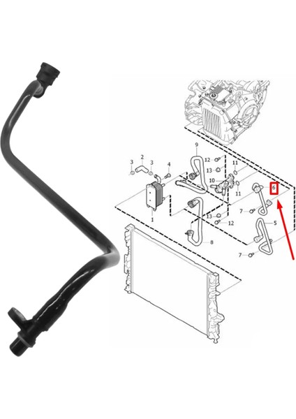 31319281 Volvo S80 V60 S60 XC60 Şanzıman Yağı Soğutucu Tüp (Yurt Dışından) fiyatları