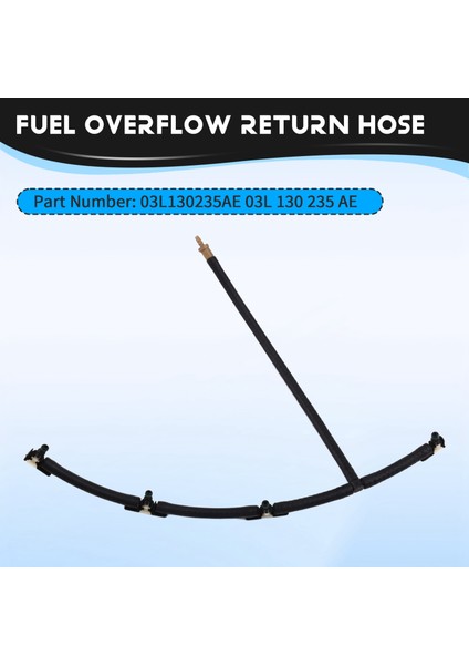 03L130235AE Audi A4 Allroad Avant A5 Q5 Koltuk Yakıt Taşma Geri Dönüş Hortumu Yakıt Sızıntı Hat Borusu (Yurt Dışından) fırsatları