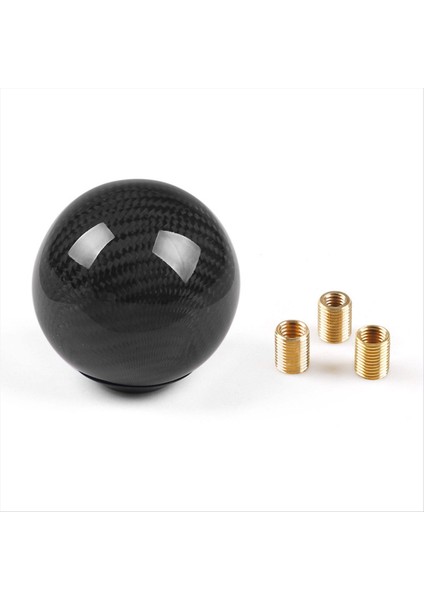 Çoğu Araba Süslemesi Için 3 Adaptör ile Stil Evrensel Karbon Fiber Manuel Dişli Vites Düğmesi Klasik Tur (Yurt Dışından) fiyatları