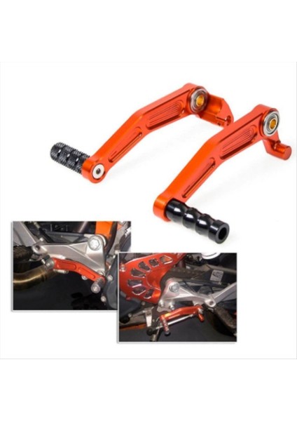 Motosiklet Fren Kolu Vites Değiştirme Kolu Cnc Alüminyum Vites Kolu Duke 125 200 390 RC390 RC125 RC200 2013-2023 (Yurt Dışından) modelleri