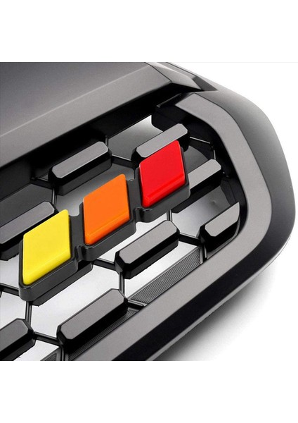 Toyota Tacoma 4runner Için Üç Renkli Izgara Rozeti Amblem Dekorasyon Arabası Kamyon Etiketi -Tundra Sequoia Rav4 Highlander (Yurt Dışından) indirimleri