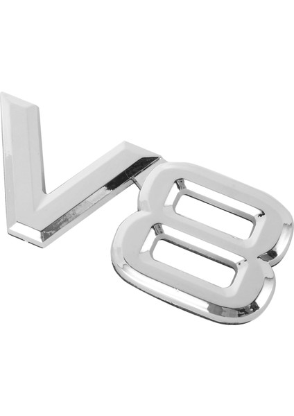 2x 7 5x3 5cm Otomatik Araba V8 Çıkartmalar 3D Krom Çıkartma Rozeti Amblemi (Yurt Dışından) modelleri