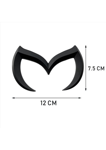 5x Siyah Kötülük M Logo Amblem Rozet Çıkartma Mazda Için Tüm Model Araba Gövdesi Arka Gövde Çıkartma Etiketi Isim Plakası Dekoru (Yurt Dışından) fırsatları