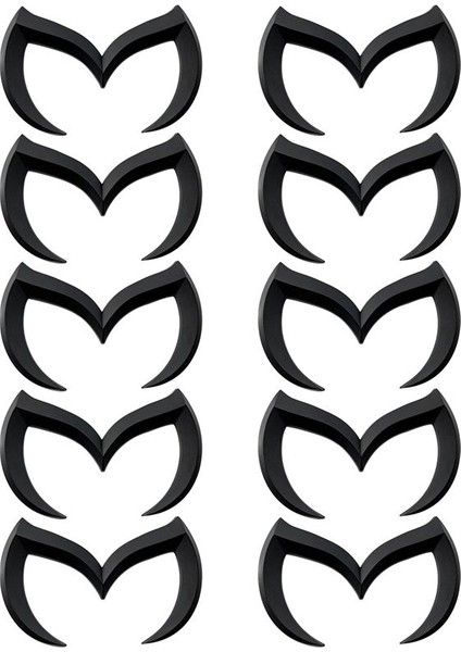 10X Siyah Kötülük M Logo Amblem Rozet Çıkartma Mazda Için Tüm Model Araba Gövdesi Arka Gövde Çıkartma Etiketi Isim Plakası Dekoru (Yurt Dışından) fiyatları