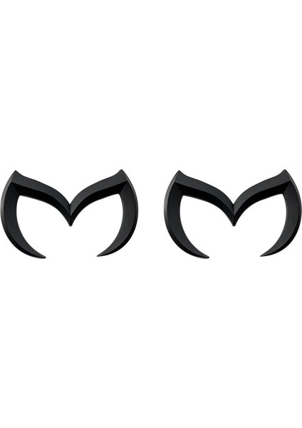 10X Siyah Kötülük M Logo Amblem Rozet Çıkartma Mazda Için Tüm Model Araba Gövdesi Arka Gövde Çıkartma Etiketi Isim Plakası Dekoru (Yurt Dışından) modelleri