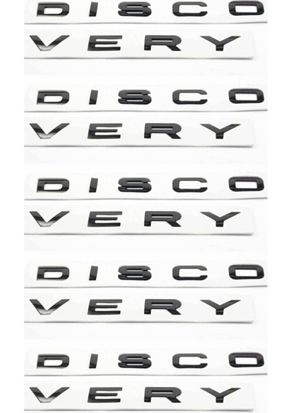 45X 3D Parlak Siyah Mektup Keşif Araba Arka Ön Rozet Emblem Çıkartma Land Rover Ön Kaput Arka Bagaj (Yurt Dışından)