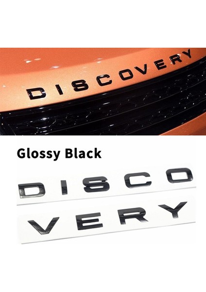 45X 3D Parlak Siyah Mektup Keşif Araba Arka Ön Rozet Emblem Çıkartma Land Rover Ön Kaput Arka Bagaj (Yurt Dışından) fırsatları