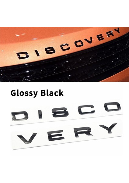 54X 3D Parlak Siyah Mektup Keşif Araba Arka Ön Rozet Emblem Çıkartma Land Rover Ön Kaput Arka Bagaj (Yurt Dışından) modelleri