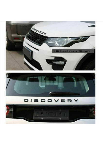54X 3D Parlak Siyah Mektup Keşif Araba Arka Ön Rozet Emblem Çıkartma Land Rover Ön Kaput Arka Bagaj (Yurt Dışından) fırsatları