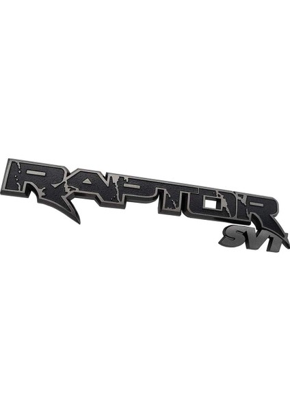 Araba Arka Gövde Amblemleri Raptor Svt Amblem 3D Logo Bagaj Kapağı Çıkartma Ford F150 2009-2014 (Siyah+Gri) (Yurt Dışından) fırsatları
