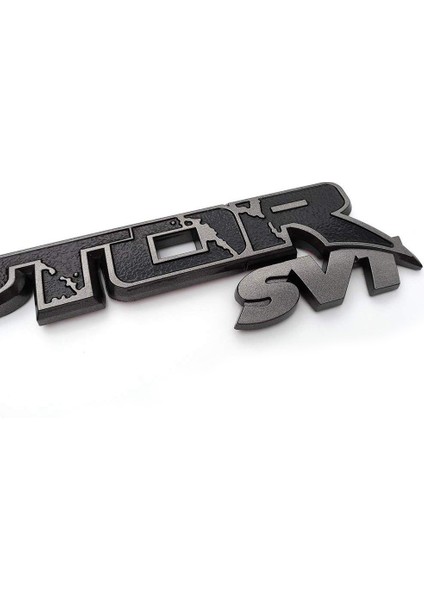 Araba Arka Gövde Amblemleri Raptor Svt Amblem 3D Logo Bagaj Kapağı Çıkartma Ford F150 2009-2014 (Siyah+Gri) (Yurt Dışından) indirimleri