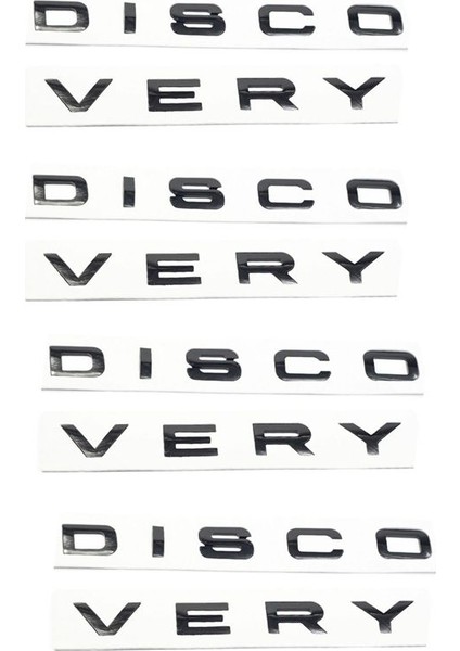 4x 3D Parlak Siyah Mektup Keşif Araba Arka Ön Rozet Emblem Çıkartma Land Rover Ön Kaput Arka Bagaj (Yurt Dışından)