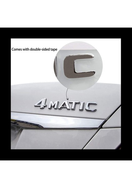 5x 4matik Gümüş Otomatik Gaga Kapı Çamurluk Tampon Rozeti Çıkarma Emblemi Yapışkan Bant Etiketi Mercedes-Benz Için Değiştirme (Yurt Dışından) fiyatları