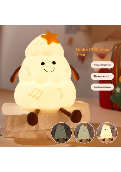 Üç Kademeli Karartma ve Zamanlayıcı Özelliğine Sahip Noel Ağacı Silikon Gece Lambası Telefon Tutucu. (Yurt Dışından) fırsatları