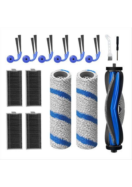 15 Adet Ecovacs Deebot Için X11 Pro Omni / X11 Pro / X11 Robotlu Süpürge Parçası Ana Yan Rulo Fırça Paspas Hepa Filtre (Yurt Dışından)