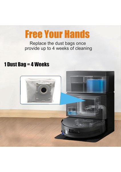 10 Adet Toz Torbası Hepa Filtre Ecovacs Deebot Için X11 Pro Omnı / X11 Pro / X11 Robotlu Süpürge Parçası (Yurt Dışından) fırsatları