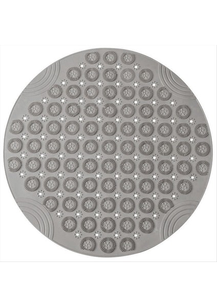 Yuvarlak Kaymaz Duş Paspası Güçlü Emme Banyosu Paspasları Yükseltilmiş Masaj Döngüsü ile Drenaj Delikleri Bir (Yurt Dışından)