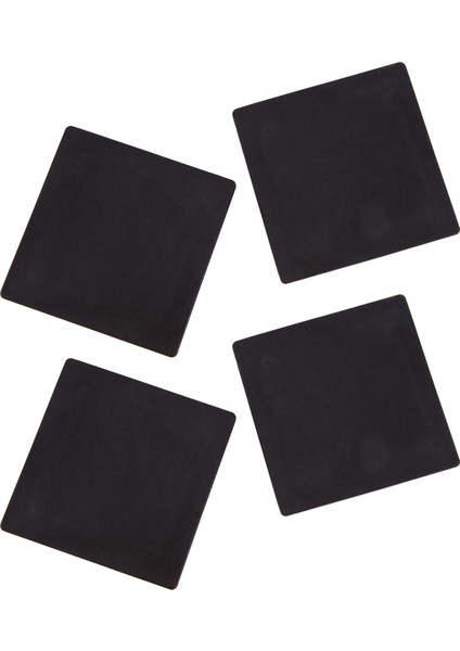 100MM x 100MM Plastik Yivli Kare Uç Kapak Kapak Tüpü 4 Adet Ekler (Yurt Dışından)