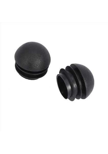 16 Pcs 25MM Dia Plastik Yuvarlak Tüp Ekler Uç Kartak Kapaklar Siyah (Yurt Dışından) fırsatları
