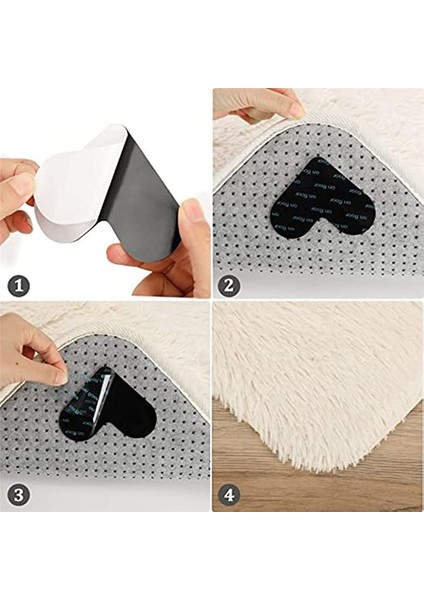 48PCS Güçlü Kendinden Yapışkan Farmener Dots Çıkarıları 85X85MM Kanepe Mat Halı Anti Kayma Paspas (Yurt Dışından) fiyatları