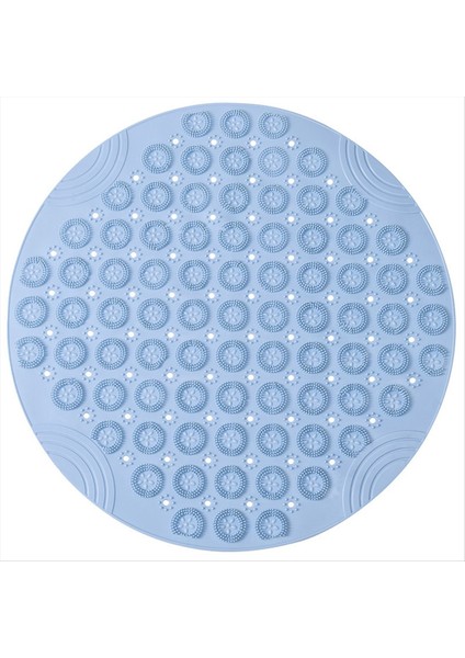 Yuvarlak Kaymaz Duş Paspası Güçlü Emme Banyosu Paspasları Yükseltilmiş Masaj Döngüsü ile Drenaj Delikleri D (Yurt Dışından)