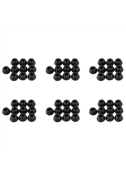 60 Pcs 21MM x 10MM Konik Gömülü Kauçuk Ayaklar Tamponlar Siyah (Yurt Dışından)