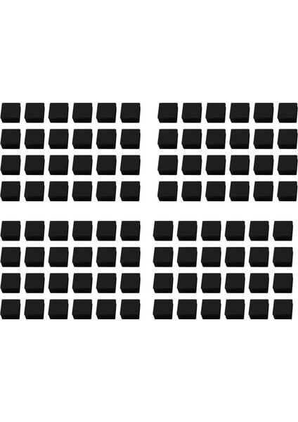 96 Pcs 30MM x 30MM Plastik Yivli Kare Uç Kapaklar Black Insert (Yurt Dışından)