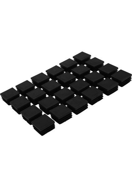96 Pcs 30MM x 30MM Plastik Yivli Kare Uç Kapaklar Black Insert (Yurt Dışından) fiyatları