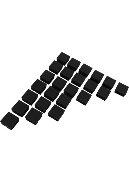 96 Pcs 30MM x 30MM Plastik Yivli Kare Uç Kapaklar Black Insert (Yurt Dışından) modelleri