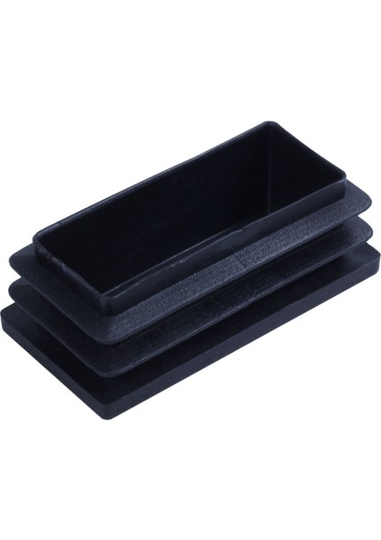 Plastik Dikdörtgen Boşluk Uç Tüp Kapakları Ekler 25X50MM 180PCS Siyah (Yurt Dışından) modelleri