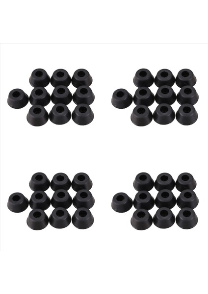 40 Adet 21MM x 10MM Konik Gömülü Kauçuk Ayak Tamponları Siyah (Yurt Dışından)