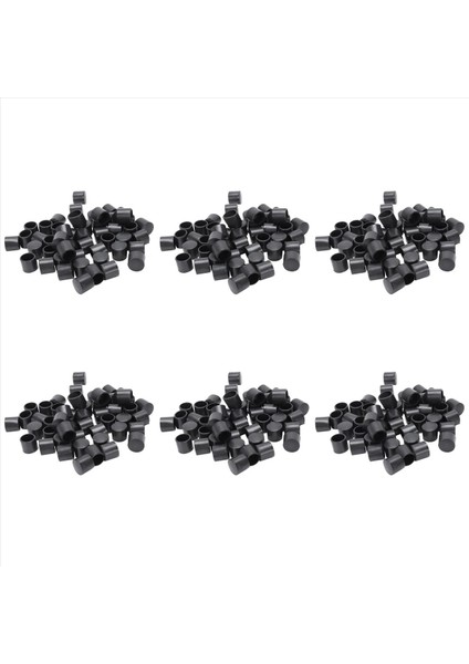 300 Pcs Siyah Kauçuk Pvc Esnek Yuvarlak Uç Kapak Yuvarlak 12MM Ayak Kapağı (Yurt Dışından)