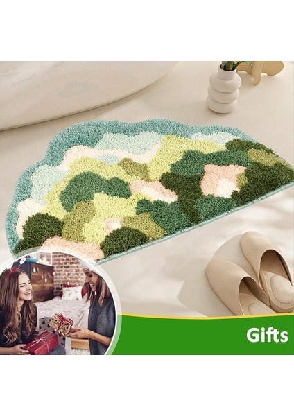 Sevimli Banyo Halı Banyo Paspasları Süper Emici Yumuşak Mikrofiber Slip Olmayan Banyo Pasası Giriş Kapısı Mat Tuvalet Küvet Halı B (Yurt Dışından) indirimleri