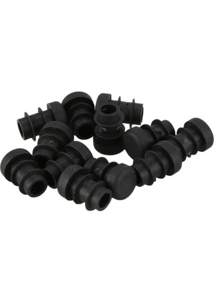 120 Pcs Plastik 12MM Boru Uç Barkan Kapaklar Bung Tüp Takma Tapa Yuvarlak Siyah (Yurt Dışından) fiyatları
