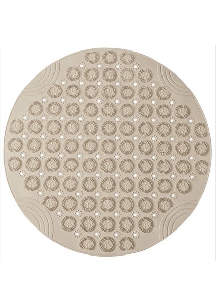 Yuvarlak Kaymaz Duş Paspası Güçlü Emme Banyosu Paspasları Yükseltilmiş Masaj Döngüsü ile Drenaj Delikleri E (Yurt Dışından)