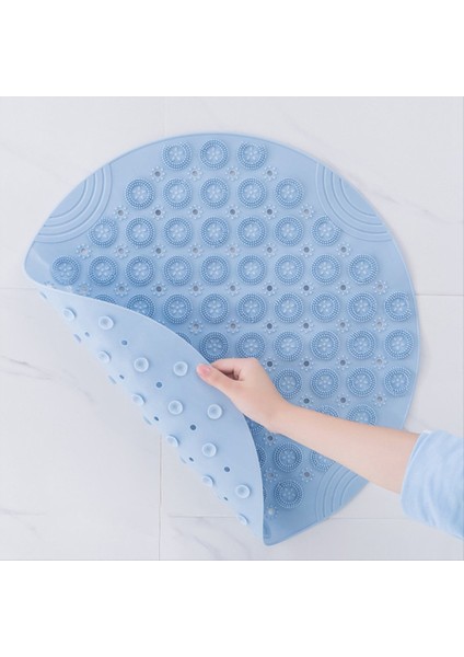 Yuvarlak Kaymaz Duş Paspası Güçlü Emme Banyosu Paspasları Yükseltilmiş Masaj Döngüsü ile Drenaj Delikleri E (Yurt Dışından) modelleri