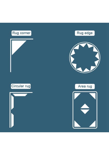 16 Adet Parke Zeminler Için Halı Tutucu Bandı Kaymaz Halı Pedleri Çift Taraflı Halı Bant Halı Köşe Kavrayışları Yeniden Kullanılabilir (Yurt Dışından) fiyatları