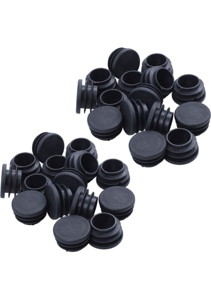 30 Adet Sandalye Masa Ebil Ucu Uçlu Fiş 25MM Çapında Yuvarlak Plastik Takılmış Tüp (Yurt Dışından)