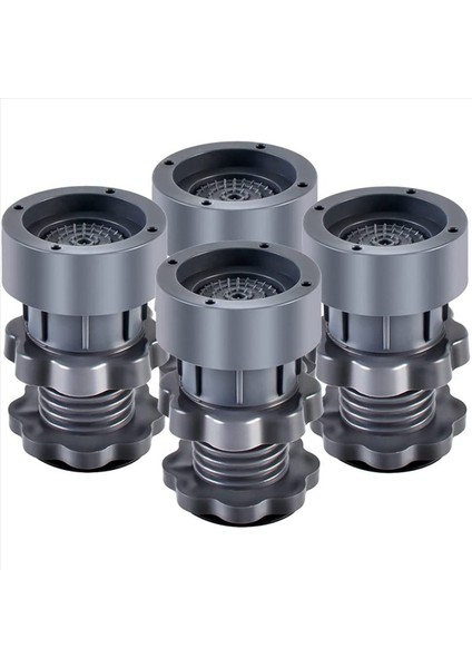 4x Çamaşır Makinesi Ayak Pedleri Desteklenebilir Çamaşır ve Kurutucu Için Ayarlanabilir Slip Olmayan Mat Anti Titreşim Ayakları Pad (Yurt Dışından) fiyatları