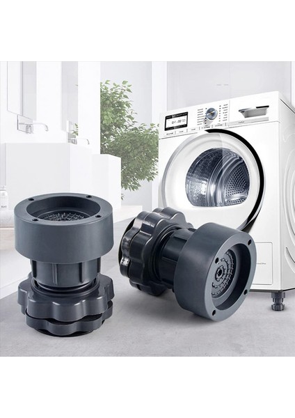 4x Çamaşır Makinesi Ayak Pedleri Desteklenebilir Çamaşır ve Kurutucu Için Ayarlanabilir Slip Olmayan Mat Anti Titreşim Ayakları Pad (Yurt Dışından) modelleri