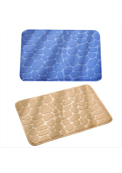 Banyo Mat Arnavut Kaldırımlı Banyo Halıları Banyo Makinesi Yıkanabilir Banyo Halıları Için Su Emici Banyo Paspasları (40X60CM Deve) (Yurt Dışından) modelleri